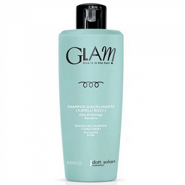 Dott Solari GLAM CURLY HAIR Шампунь для дисциплины вьющихся волос, 250 мл