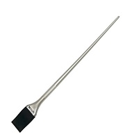 Кисть-лопатка Dewal силиконовая 22 мм черная с белой ручкой