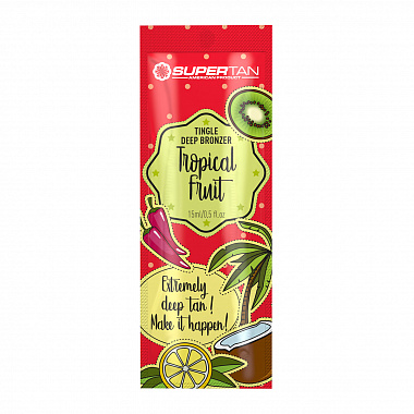 Крем SuperTan для загара тропические фрукты с тингл-эффектом Tropical Fruits 15 мл 