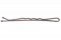 Невидимки Sibel волнистые 70 мм черные 24 шт/уп