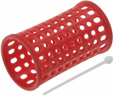Бигуди пластиковые Sibel длинные диаметр 40 мм красные 10 шт/уп