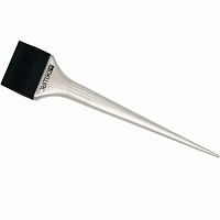 Кисть-лопатка Dewal силиконовая 54 мм черная с белой ручкой