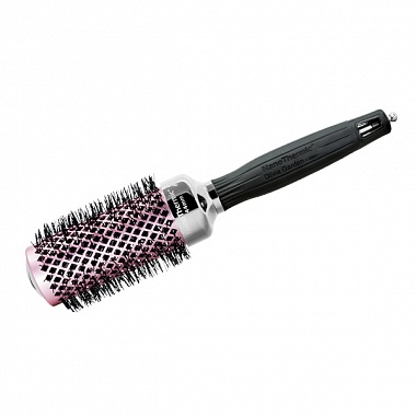 Термобрашинг Olivia Garden для укладки волос керамический + ион NanoThermic 44мм розовый/черный