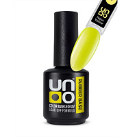 UNO RUBBER Neon Yellow Камуфлирующее базовое покрытие для гель-лака, 12г