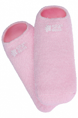 Спа-носочки с гелевой прослойкой розовый с лавандой