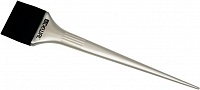 Кисть-лопатка Dewal силиконовая 44 мм черная с белой ручкой